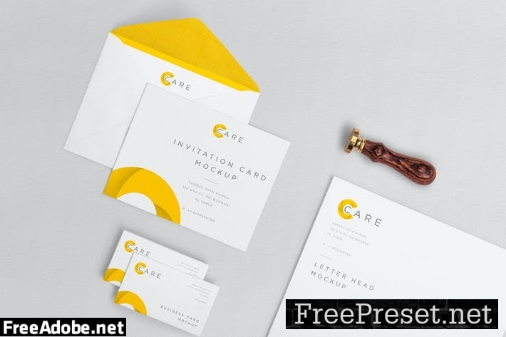 Classy Invitation Card Mockups JPRAQ6