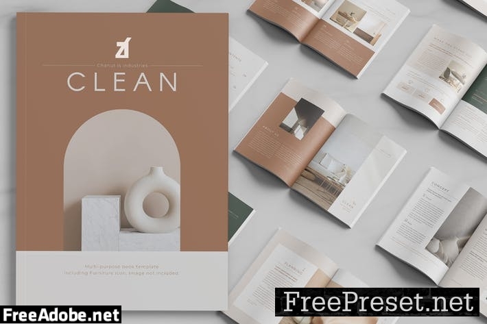 Clean magazine multi-purpose book J89V5CU