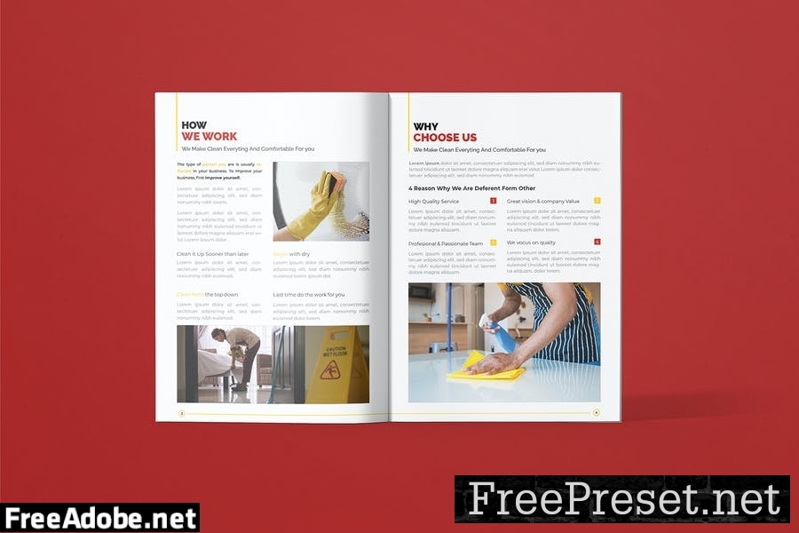 Cleaning Corporate - Brochure Template DNW68BV