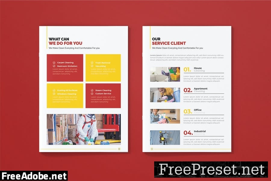 Cleaning Corporate - Brochure Template DNW68BV