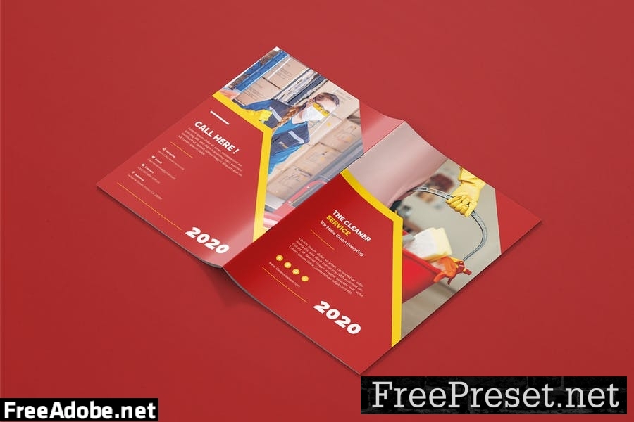 Cleaning Corporate - Brochure Template DNW68BV