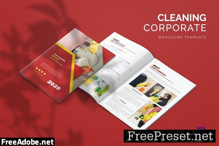 Cleaning Corporate - Brochure Template DNW68BV