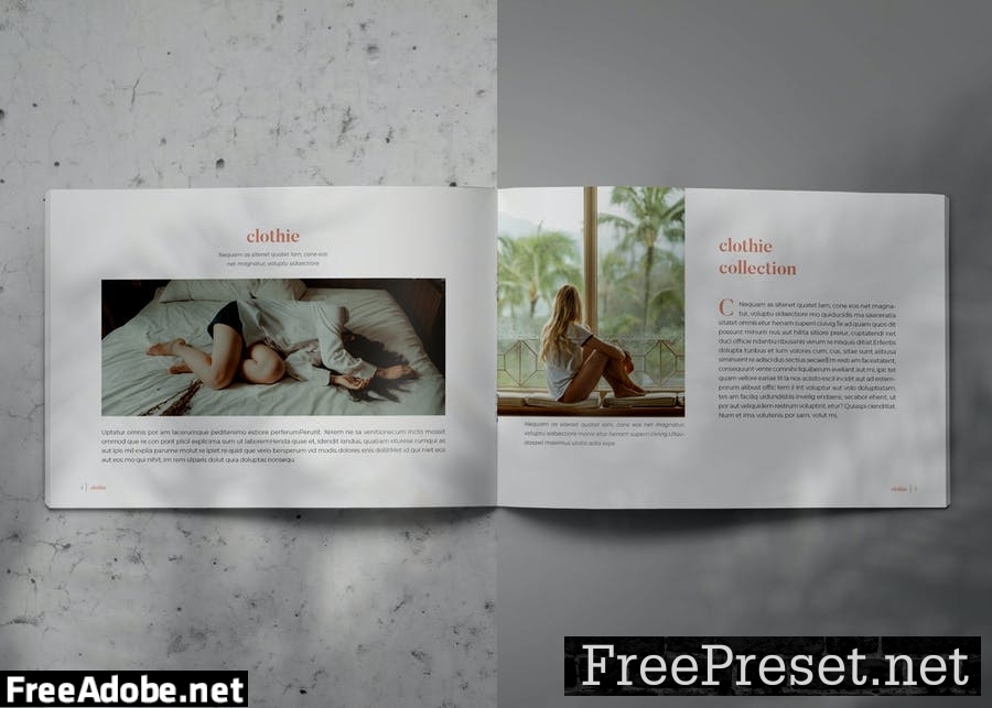 CLOTHIE - Indesign Lookbook Brochure Template D69XXQL