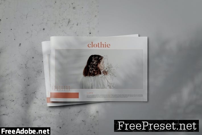 CLOTHIE - Indesign Lookbook Brochure Template D69XXQL