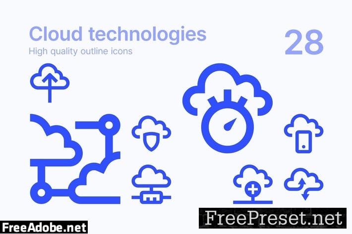 Cloud Technologies Icons QT8YV7W