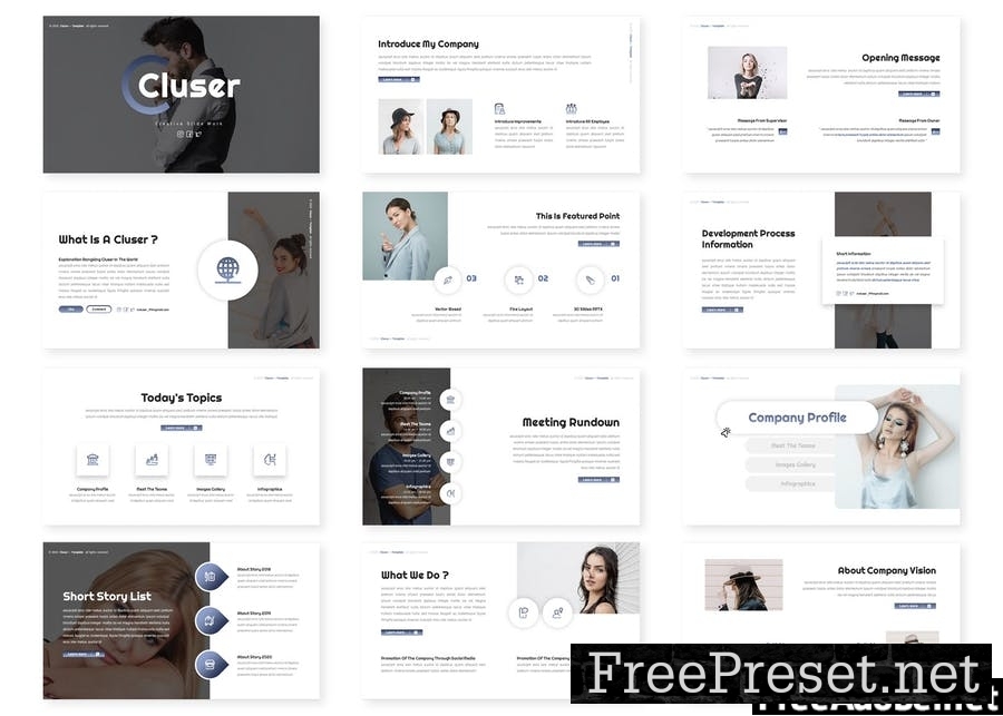 Cluser - Business Presentation Template