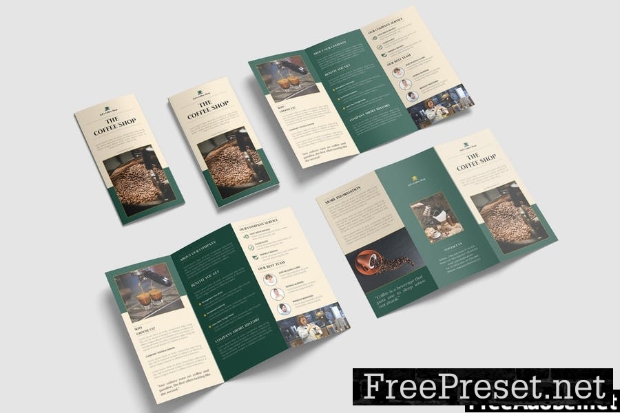 Coffe Shop Trifold Brochure