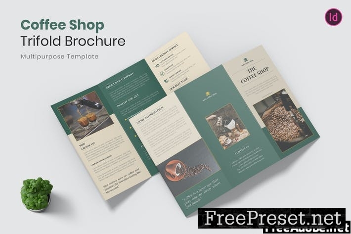 Coffe Shop Trifold Brochure G845VND