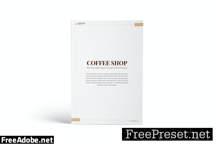 Coffee Shop A4 Brochure Template A532UWS