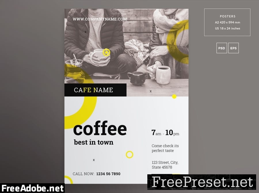 Coffee Shop Flyer and Poster Template