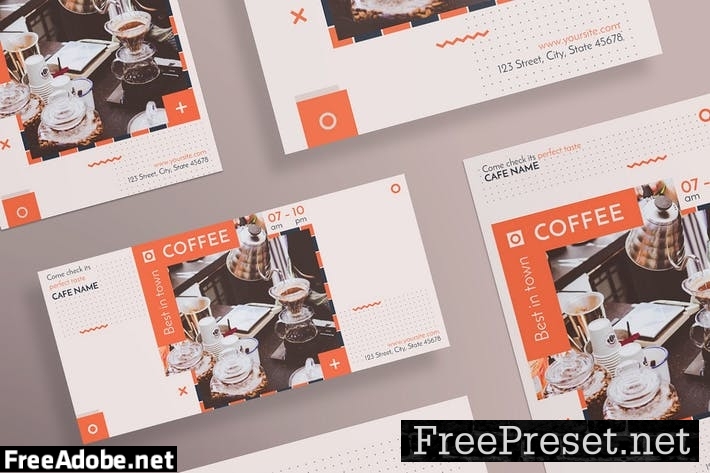 Coffee Shop Flyer and Poster Template EFB3HV