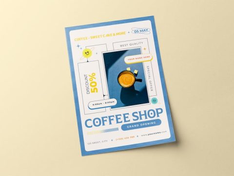 Coffee Shop Sale Flyer J7QLXLQ