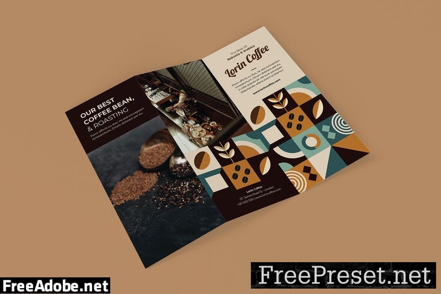 Coffee Shop Trifold Brochure