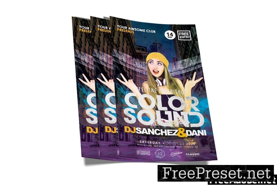 Color Sound Experience Flyer 8SXFLE6