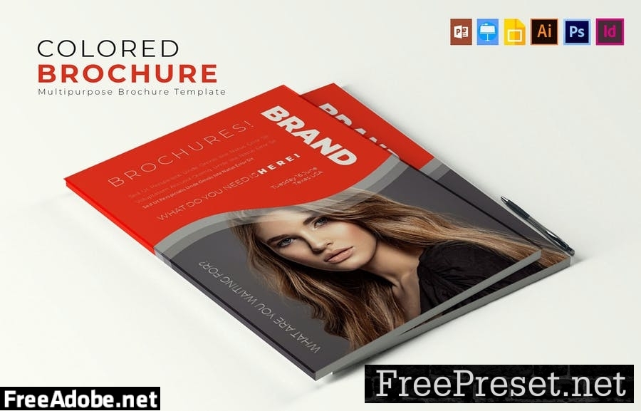 Colored | Brochure Template XA8GBYG