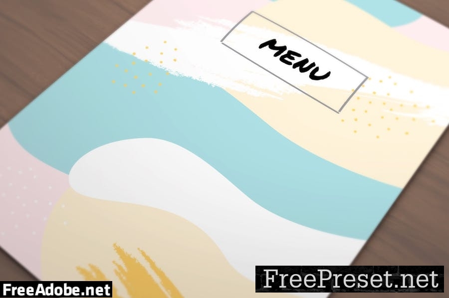 Colored Menu Template