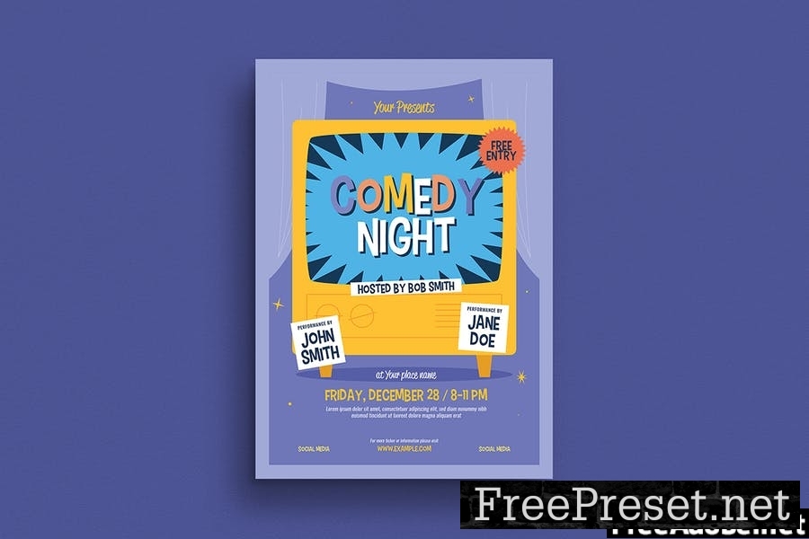 Comedy Night Event Flyer