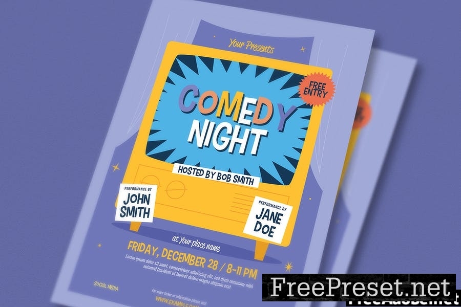 Comedy Night Event Flyer