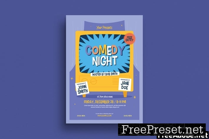 Comedy Night Event Flyer YM2YJCD