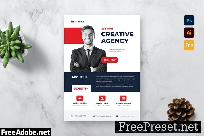 Company Flyer Template V37FEU5