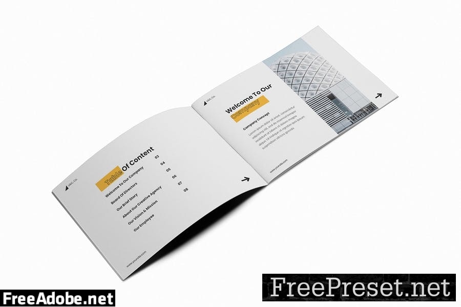 Company Profile A5 Brochure Template YGU3PE3