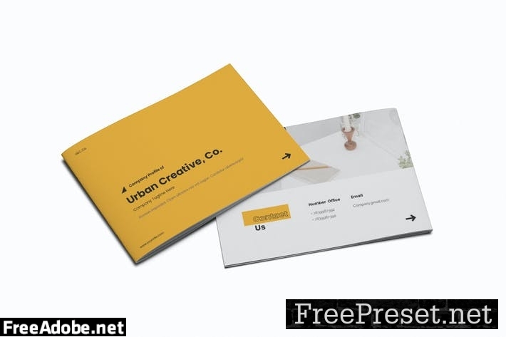 Company Profile A5 Brochure Template YGU3PE3