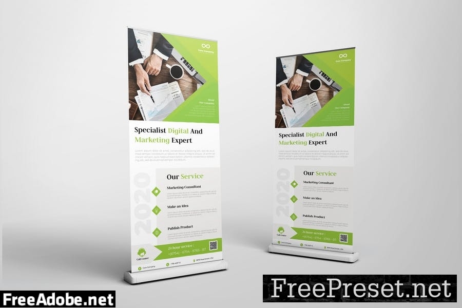 Company Roll Up Banner