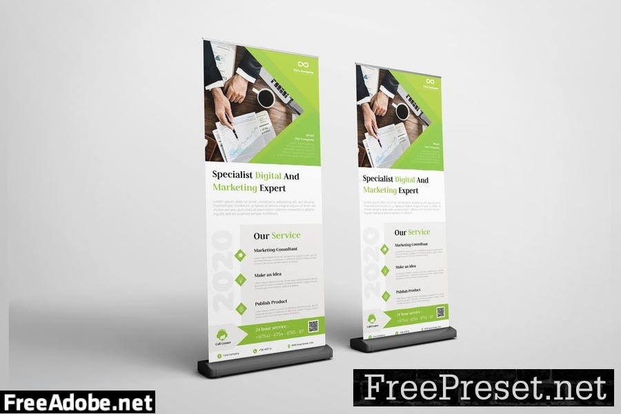 Company Roll Up Banner