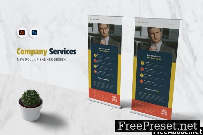 Company Service Roll Up Banner CAHUVQ5