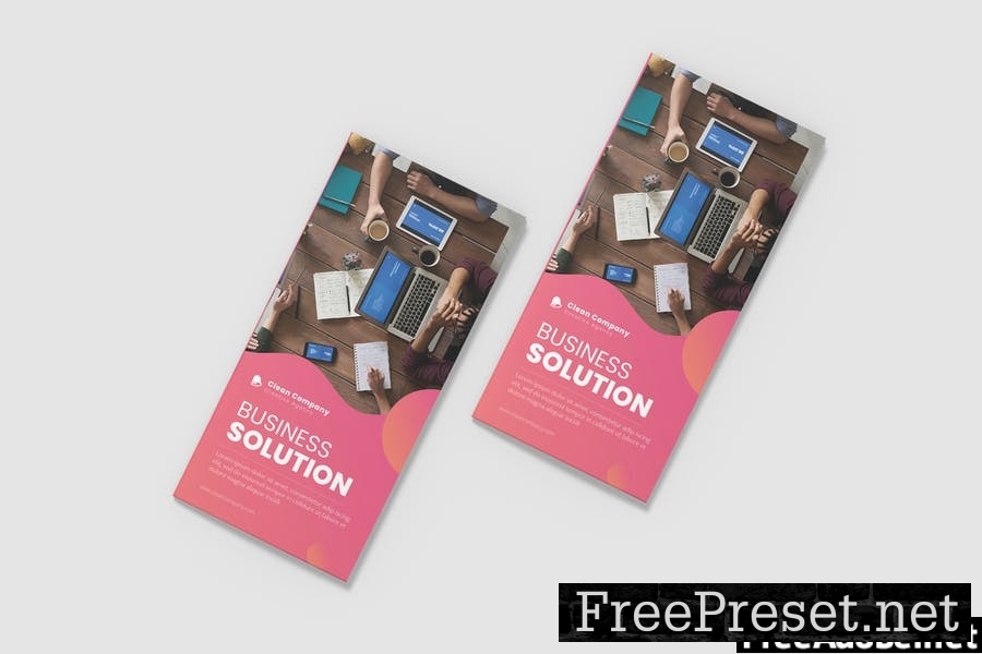 Company Solution Trifold Brochure