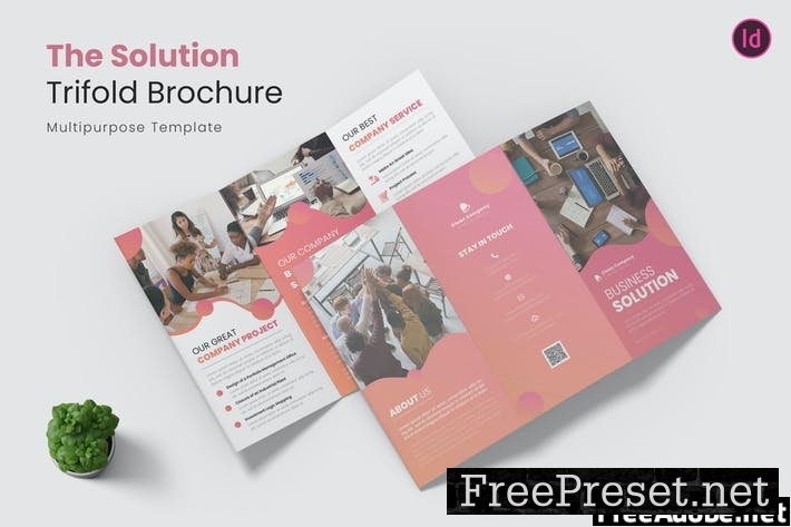 Company Solution Trifold Brochure DWGDWQM