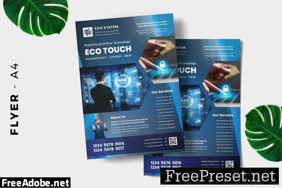 Computer Technology Flyer Design