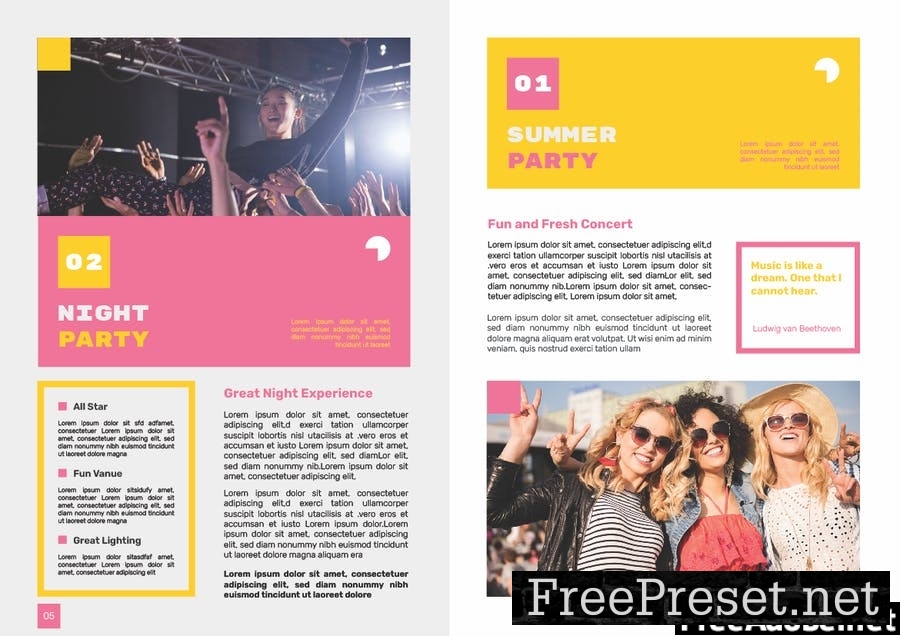 Concert Management Brochure