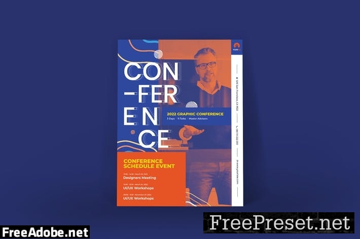 Conference Poster PSD Template FT9B6BZ