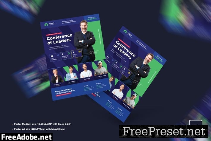 Conference Poster PSD Template CBZGYMJ