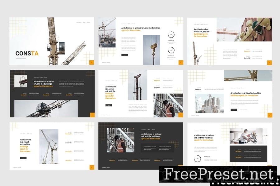 Consta - Construction Presentation Template 4E8RUQ8