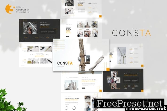 Consta - Construction Presentation Template 4E8RUQ8