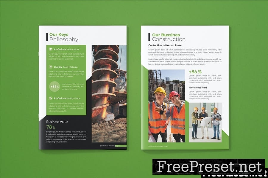 Construction Agency - Brochure Template