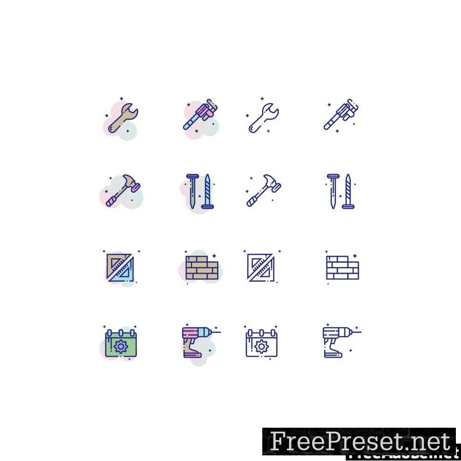 Construction and Tools Icon Pack BWPJ9VP