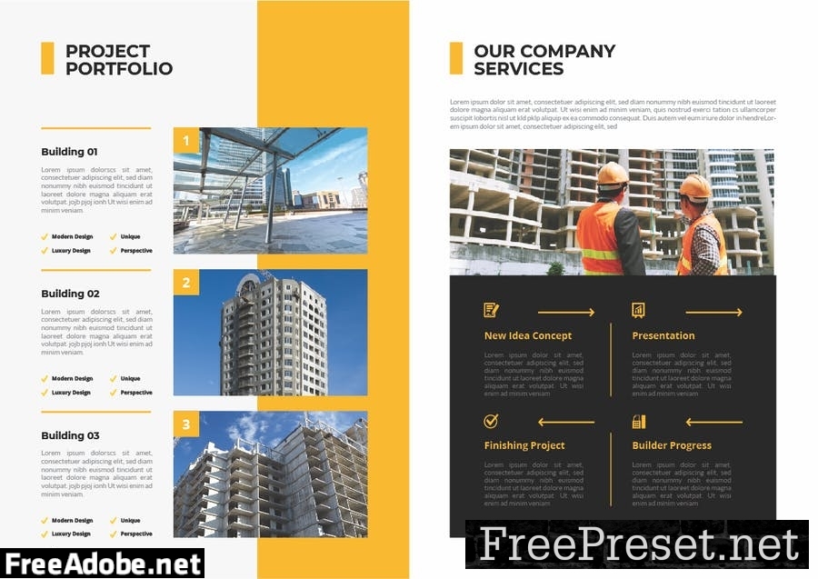 Construction Building Brochure