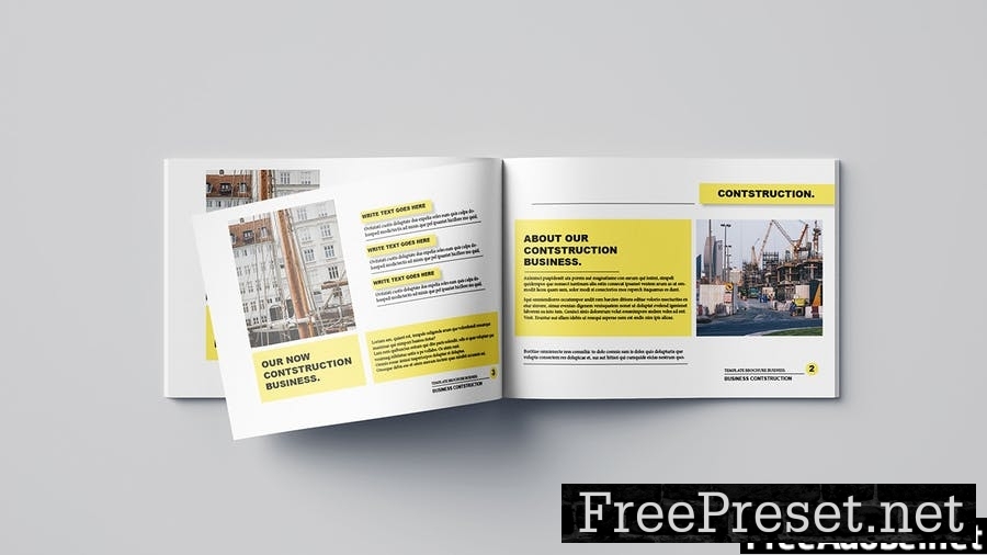 Construction Business Brochure - Landscape