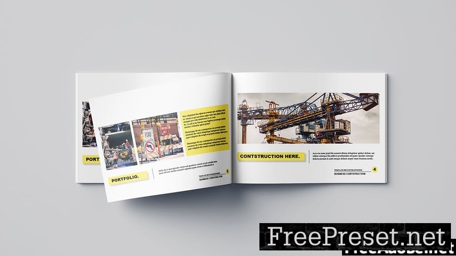 Construction Business Brochure - Landscape