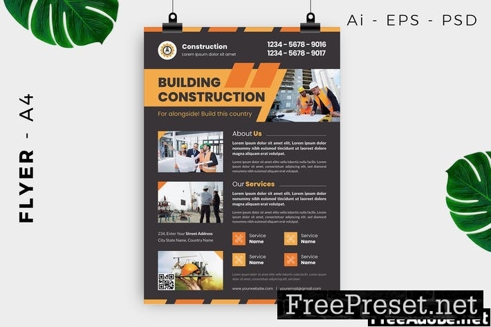 Construction Flyer Design BVF3H68