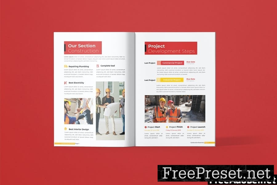 Construction Project - Brochure Template 7RPS4GC