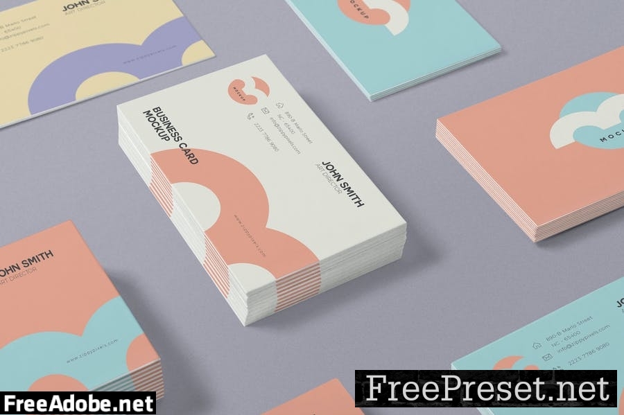 Contact Card Mockups J8NS43L