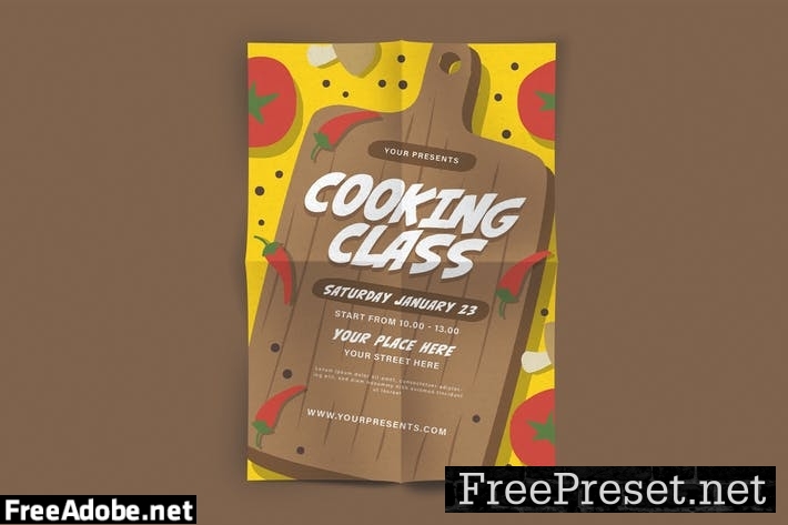 Cooking Class Flyer AMW4HBJ