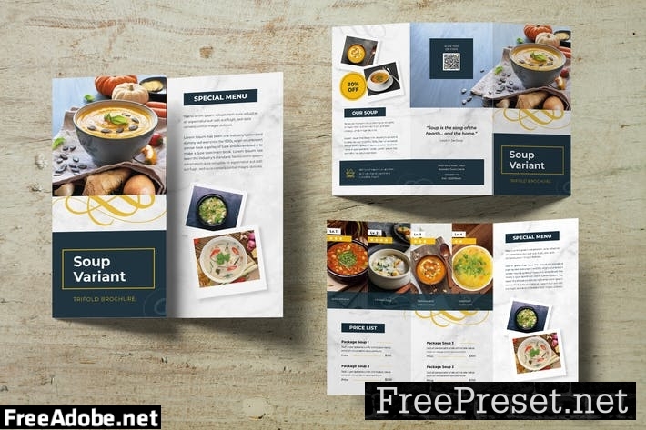 Cooking Recipe Trifold Brochure SRSYY24