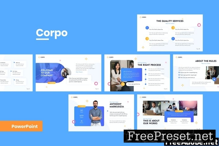 Corpo - Corporate PowerPoint Template D9ZV3CA