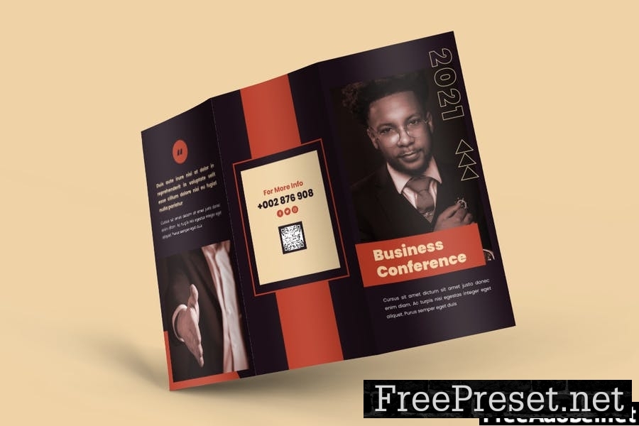 Corporate Business Conference Trifold Brochure