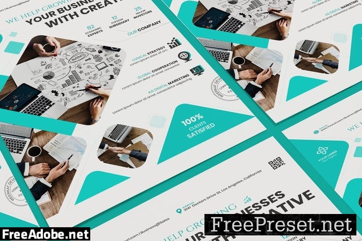 Corporate, Business Poster PSD Template ZDHKEW5